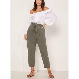 Free People Sage Green Cropped Pants